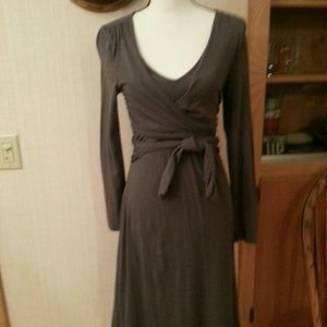 GARNET HILL Faux wrap dress sz XS long sleeve